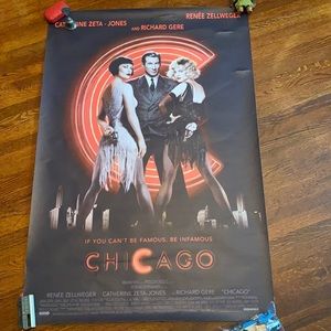 “Chicago” musical banner in fair condition